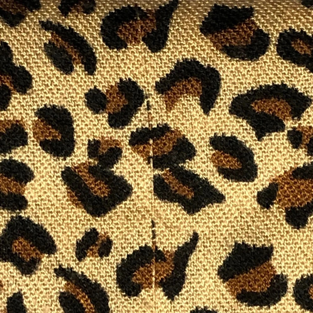 Stylish Tan Gloves with Faux Fur Trim & Animal Print Scarf